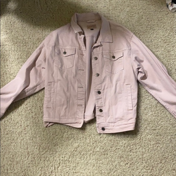 light pink denim jacket